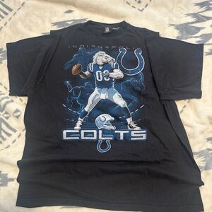 VTG Indianapolis Colts Black T-shirt Lightning T-shit Size Men’s XLT